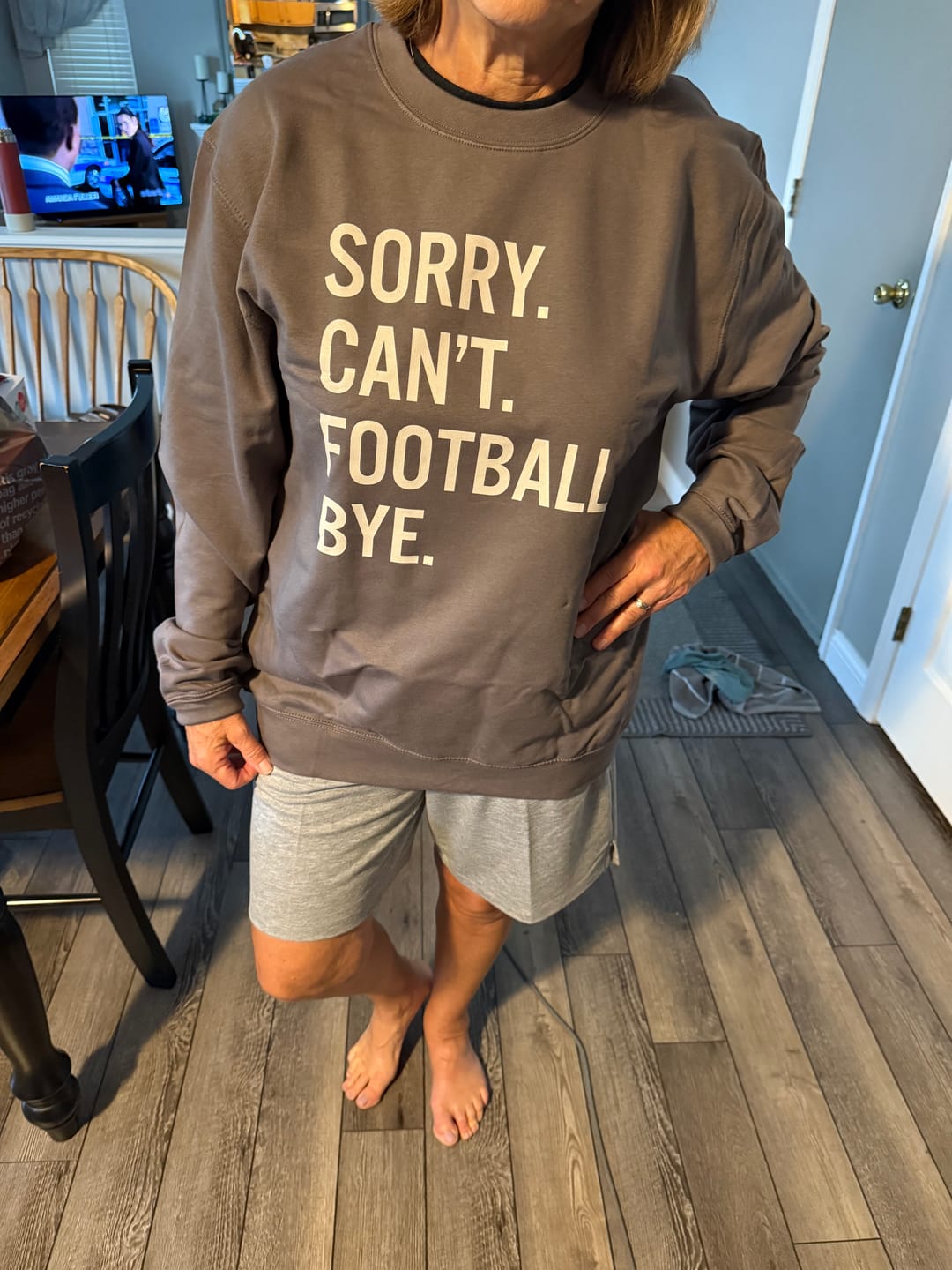 Customer photo review of Sorry Can't Football Bye