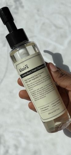 Customer photo review of Gentle Black Fresh Cleansing Oil