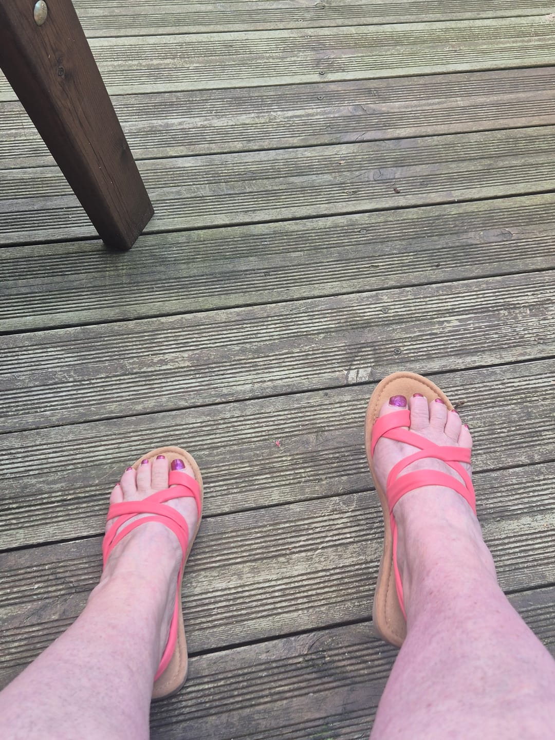 Customer photo review of Coral Hope Sandals