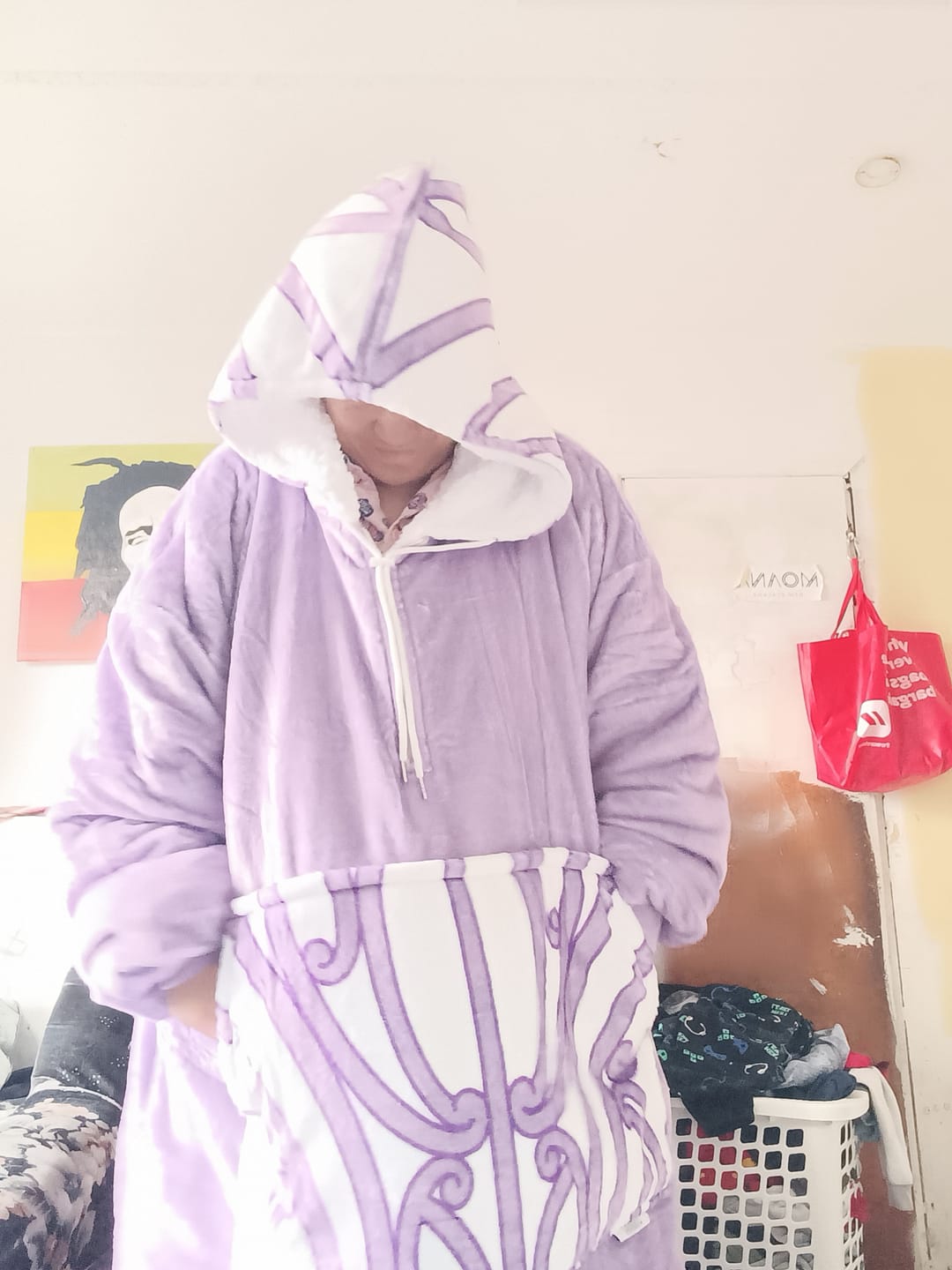Customer photo review of EXTRA LONG ADULT BLANKET HOODIE - WAIPOROPORO