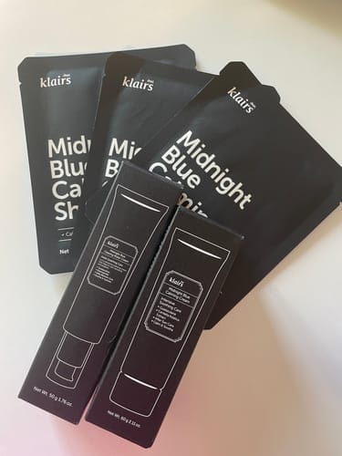 Customer photo review of Midnight Blue Clearing Water Cream