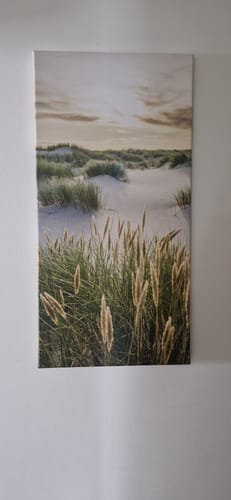 Customer photo review of Leinwandbild | Strand mit Sanddünen | Hochformat