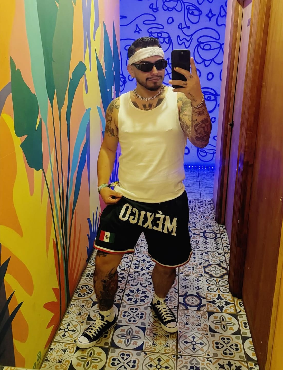 Customer photo review of Mexico Heritage Basketball Shorts