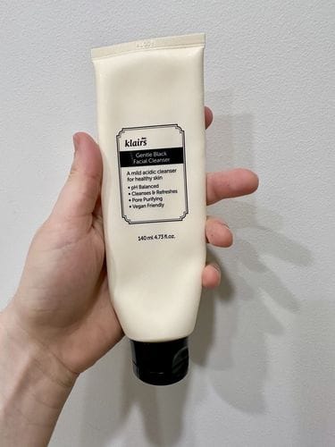 Customer photo review of Gentle Black Facial Cleanser