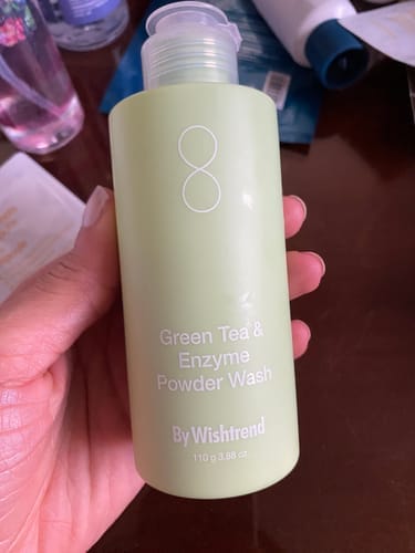 Customer photo review of Green Tea (Matcha) & Enzyme Powder Wash