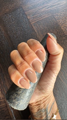 Customer photo review of Espresso Dipping Powder