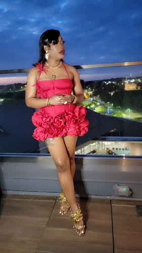 Customer photo review of Sophia Rose 3-D Skirt Set - Red