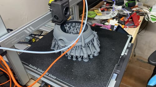 Customer photo review of Anycubic Kobra 3 Max Combo, impresión multicolor de alta velocidad de 600 mm/s, gran volumen de construcción (420 x 420 x 500 mm)