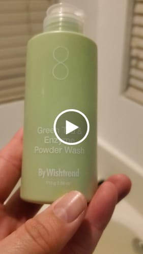 Customer photo review of Green Tea (Matcha) & Enzyme Powder Wash
