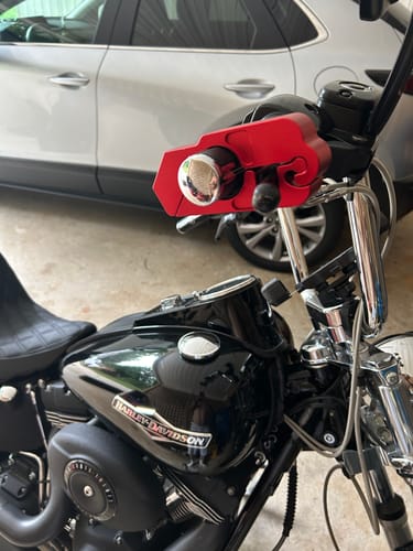 Customer photo review of Motorcycle Handlebar Lock