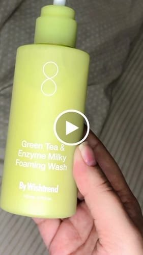Customer photo review of Green Tea (Matcha) & Enzyme Milky Foaming Wash