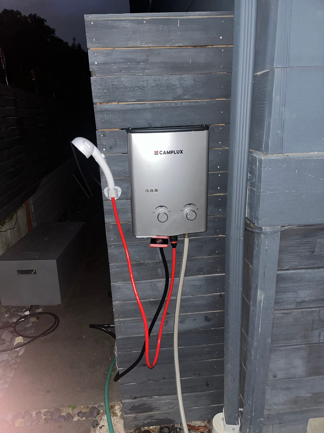 Customer photo review of Camplux AY132 Portable Propane Water Heater