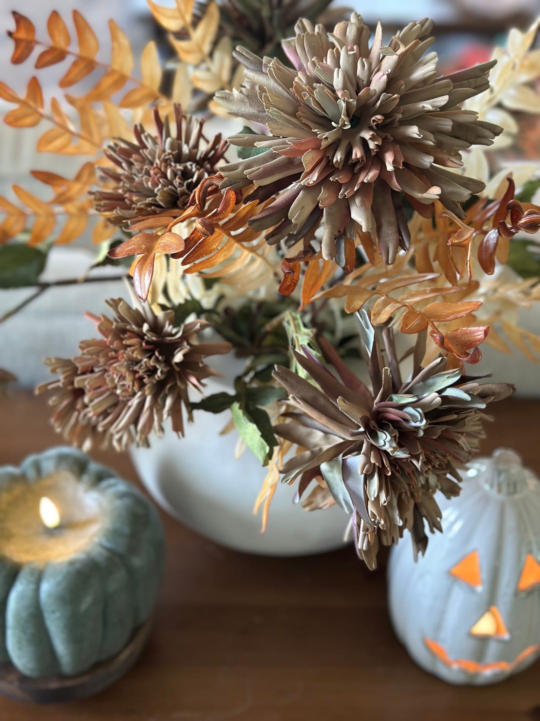 Customer photo review of Flameless Pumpkin Candles