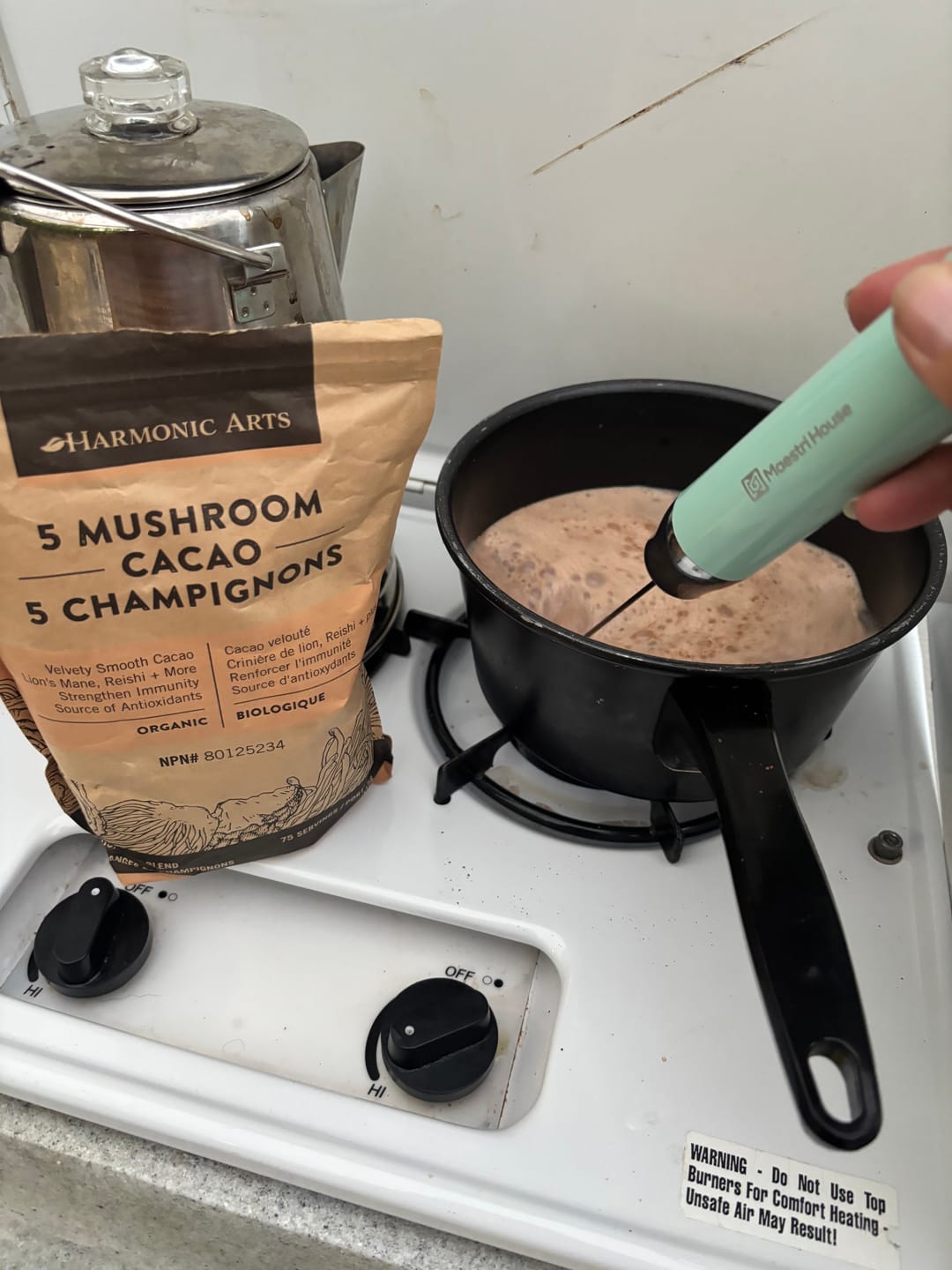 Customer photo review of 5 Mushroom Cacao