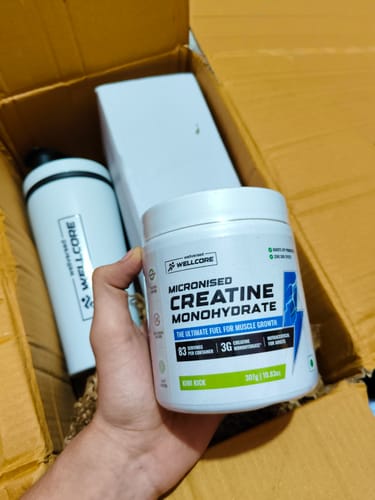 Customer photo review of Wellcore - Pure Micronised Creatine Monohydrate | Kiwi Kick (122g, 33 servings)