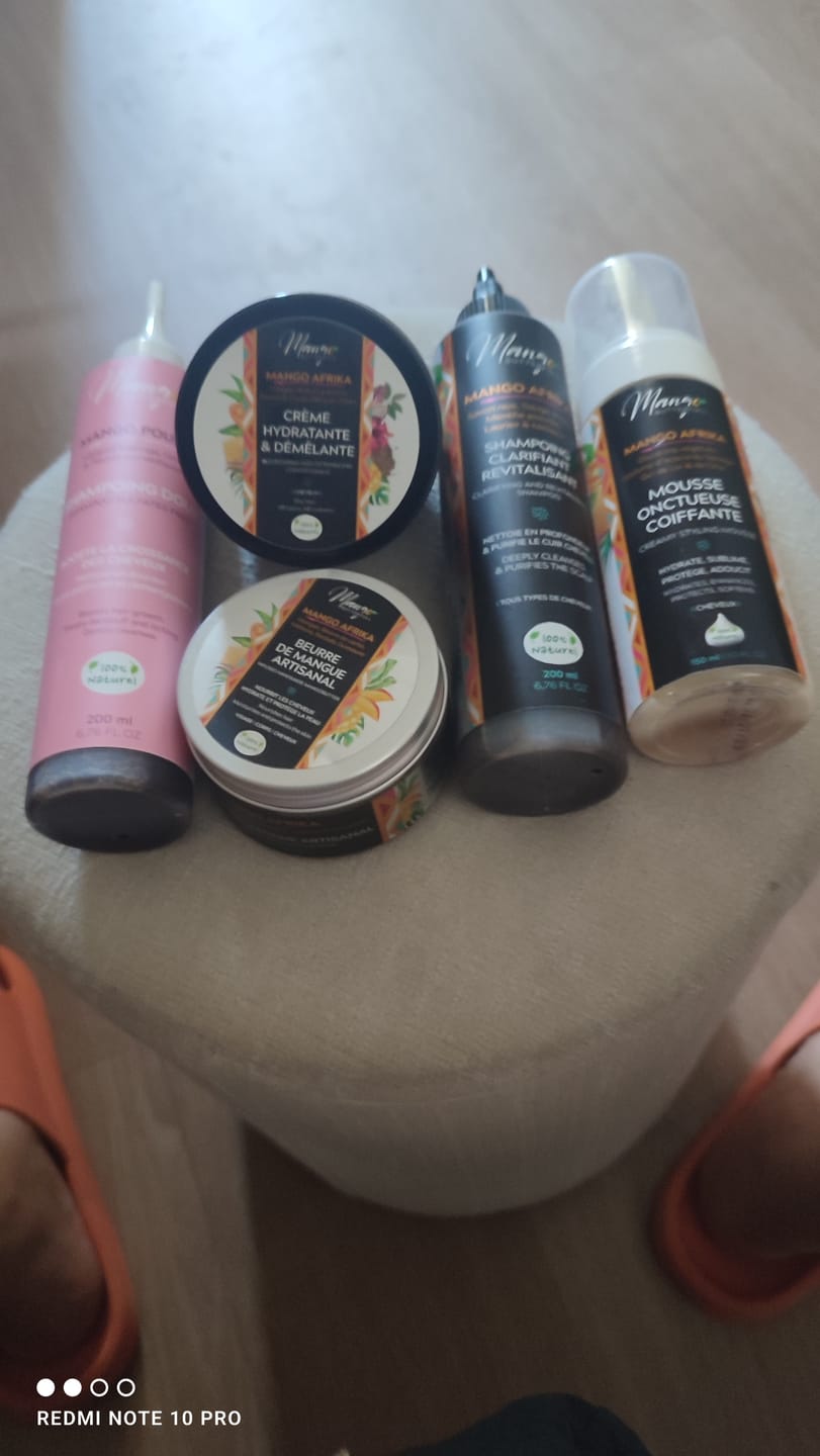Customer photo review of Crème hydratante et démêlante  2 en 1  - MANGO AFRIKA