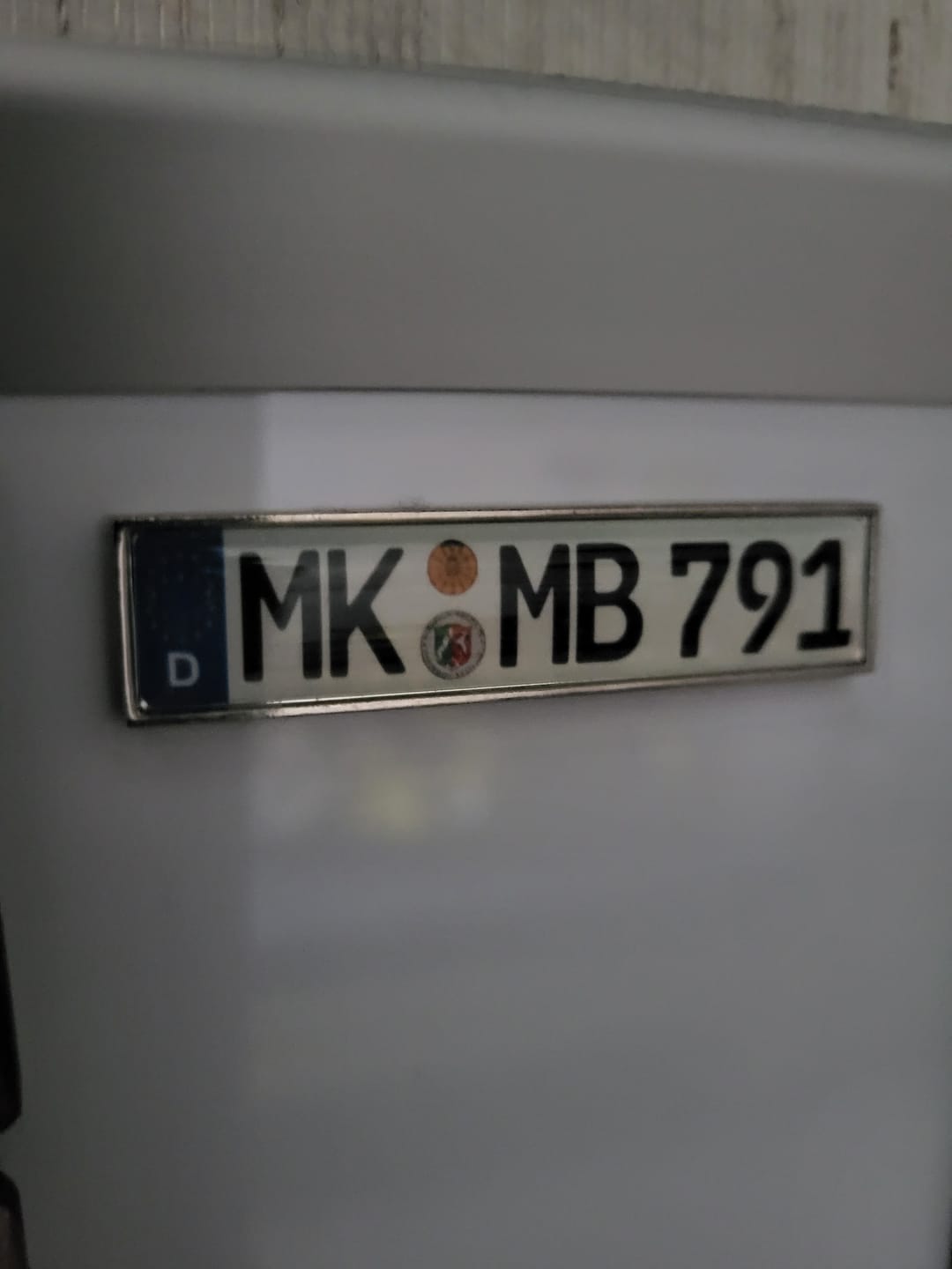 Customer photo review of Kühlschrankmagnet aus Metall - Kennzeichen Deutschland - individuell personalisierbar