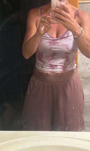 Customer photo review of Poppy Lounge Shorts - Nutmeg