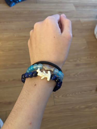 Customer photo review of The Shark Week Bracelet