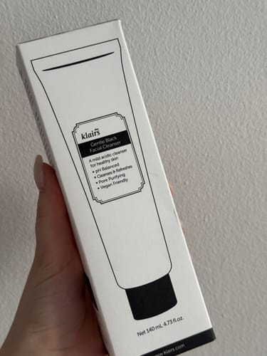 Customer photo review of Gentle Black Facial Cleanser