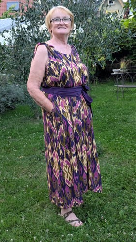 Customer photo review of Robe Laëtitia - Viscose Ikat