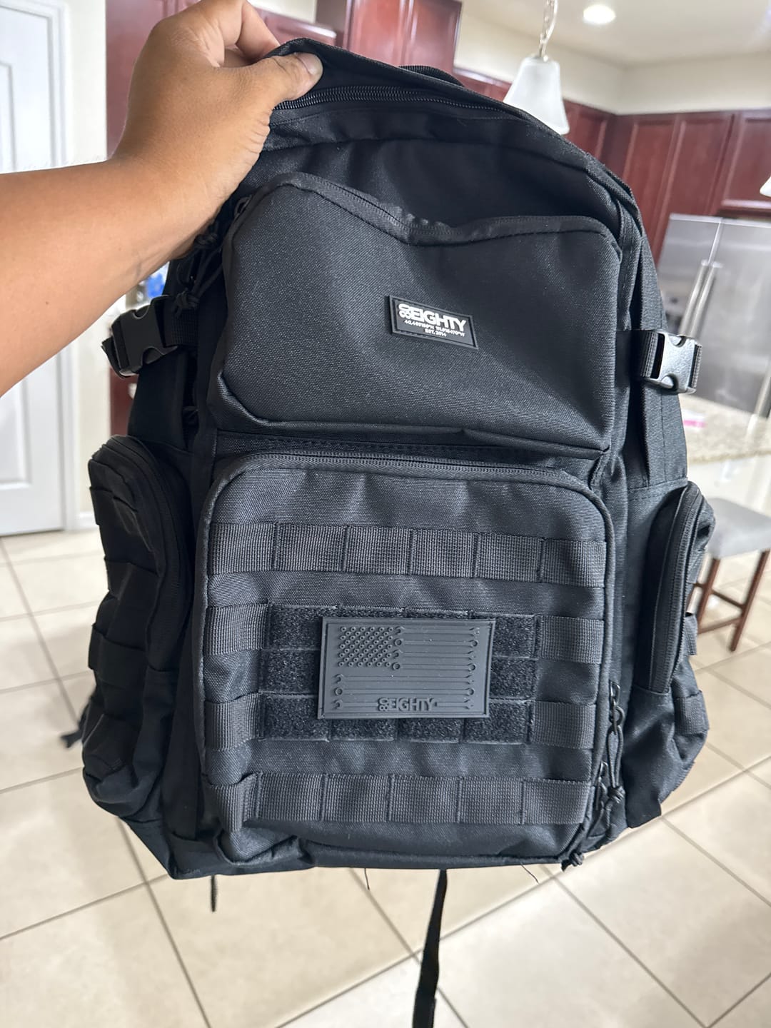 Customer photo review of 80Eighty® Commando Raven Backpack