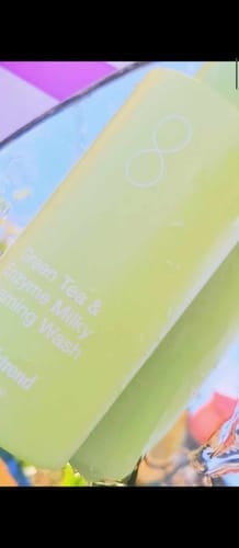 Customer photo review of Green Tea (Matcha) & Enzyme Milky Foaming Wash