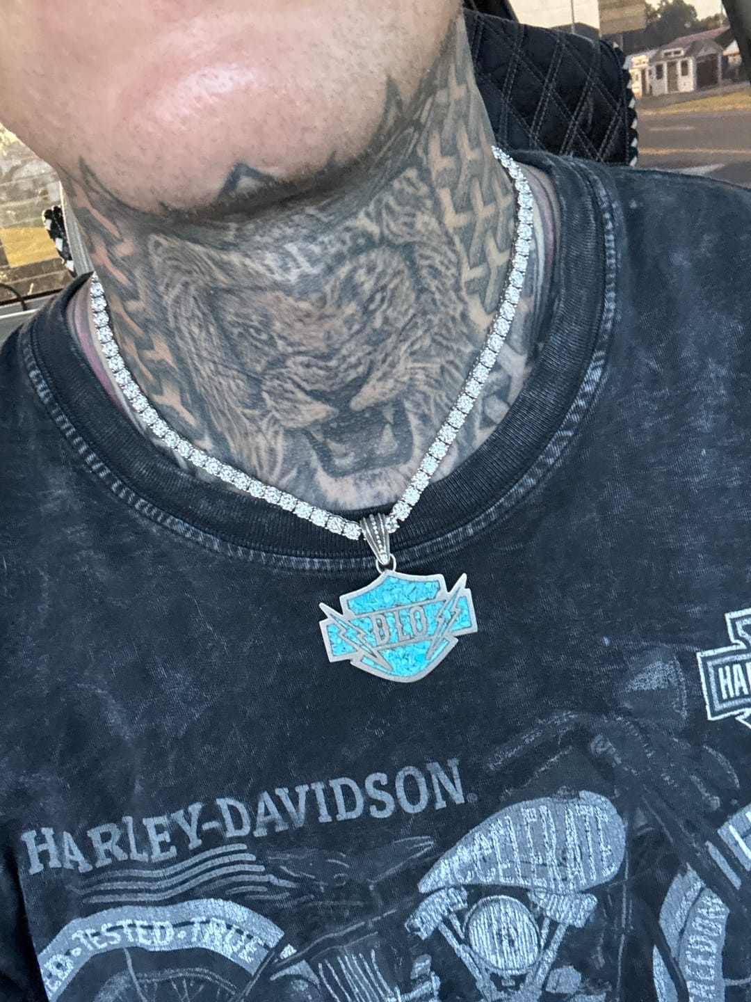 Customer photo review of 5MM Moissanite Tennis Chain | Iced Out Hip Hop Jewelry | Heart Arrow Cut