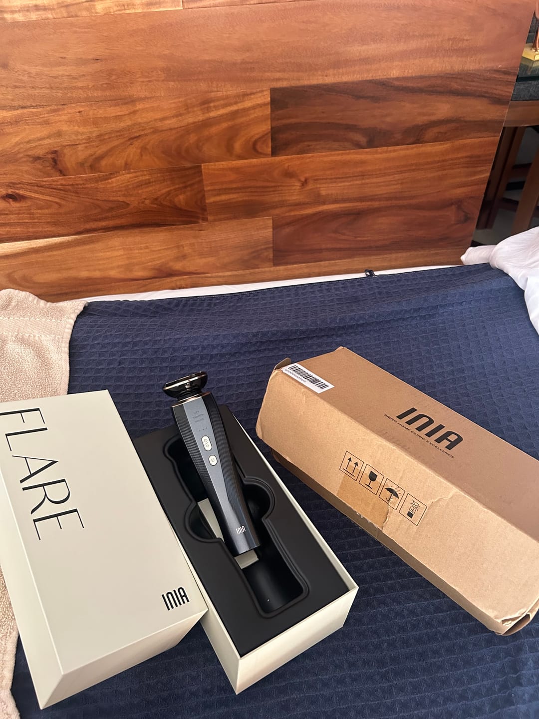 Customer photo review of INIA FLARE Dispositivo Facial de Microcorriente
