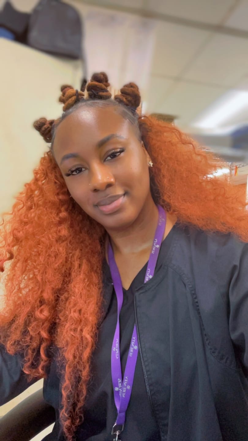 Customer photo review of Sensationnel Half Wig Instant Weave Drawsting Cap - IWD 5