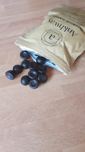 Customer photo review of Mushroom Gummies