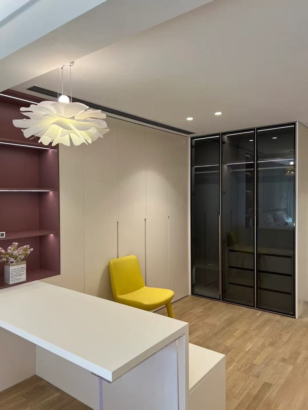 Customer photo review of Lotus Flower Pendant Light