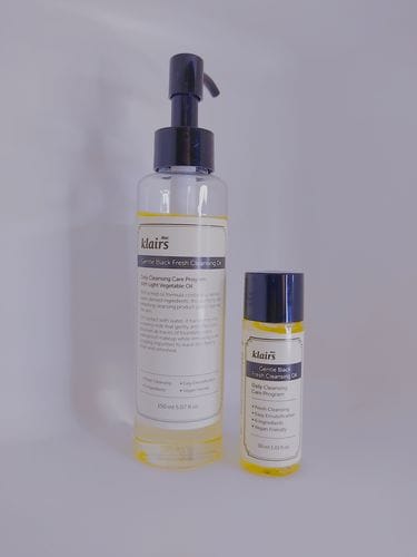 Customer photo review of Gentle Black Fresh Cleansing Oil