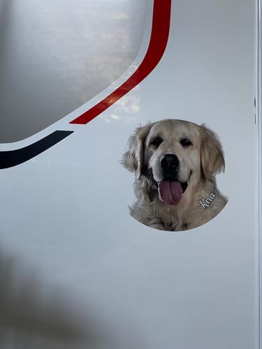 Customer photo review of Dein Foto - Individueller Autoaufkleber