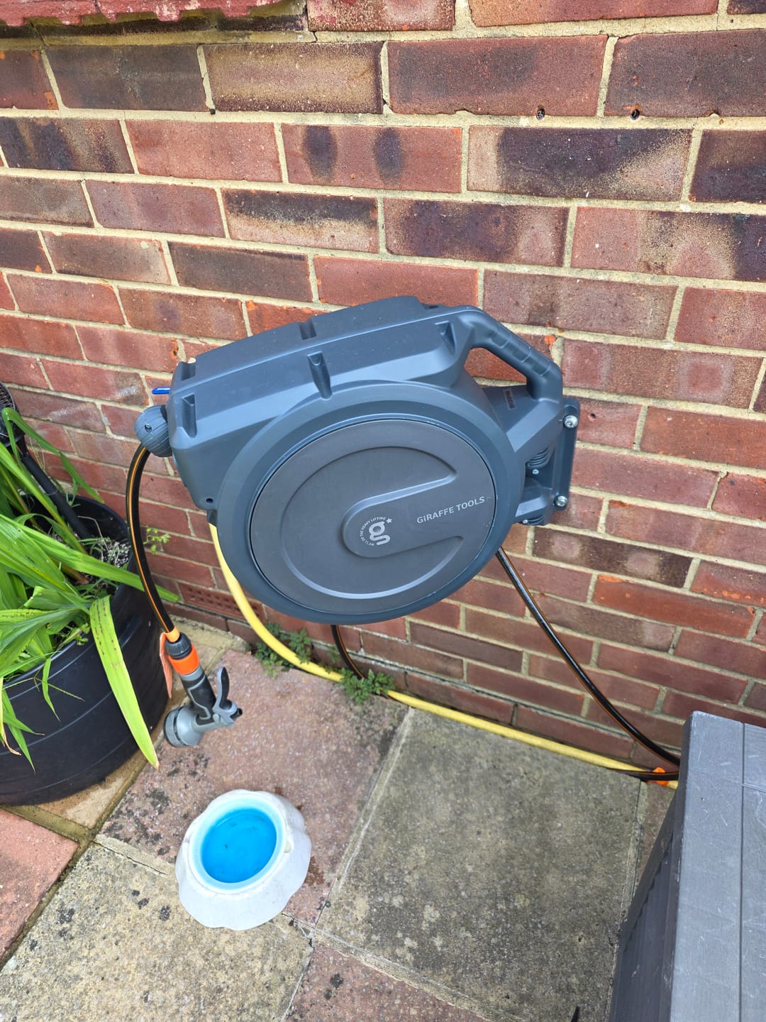 Customer photo review of Retractable Garden Hose Reel-1/2in-25m