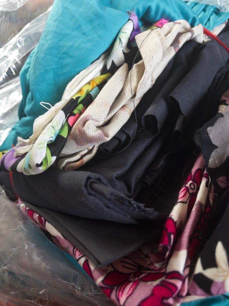 Customer photo review of 50p A Metre: Print & Plain Fabric Bundle