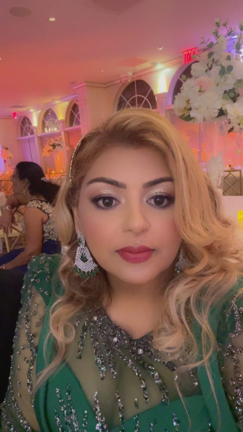 Customer photo review of Natasha - AD Chandelier Earrings