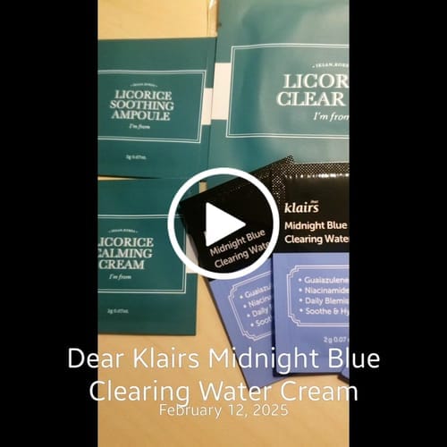 Customer photo review of Midnight Blue Clearing Water Cream