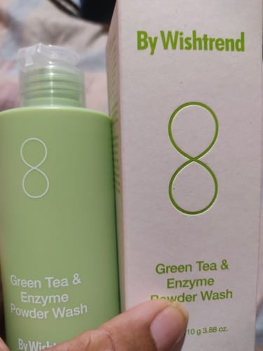 Customer photo review of Green Tea (Matcha) & Enzyme Powder Wash