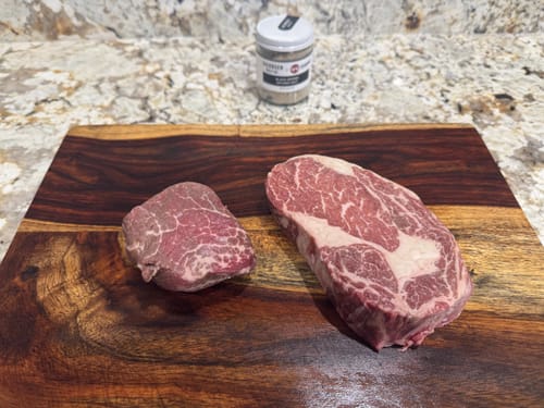 Customer photo review of USDA Prime Boneless Ribeye Steak