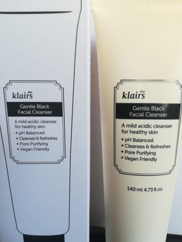 Customer photo review of Gentle Black Facial Cleanser