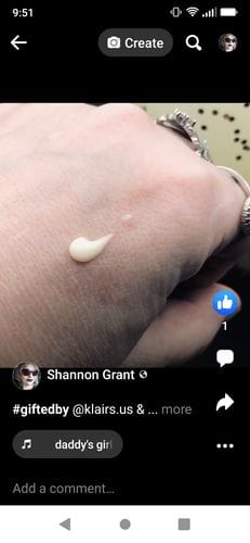 Customer photo review of Fundamental Nourishing Eye Butter