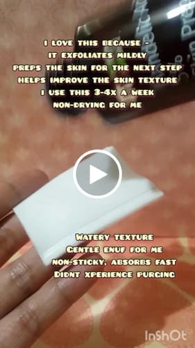 Customer photo review of Mandelic Acid Gentle Exfoliating Toner