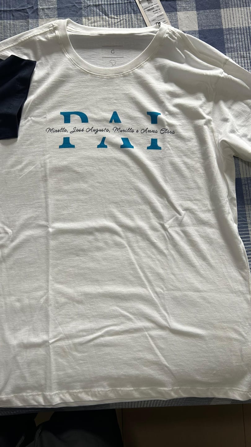 Customer photo review of Camiseta Personalizada FLORESTA DO VOVÔ - ATÉ 13 ÁRVORES - PRETA - Algodão 100%