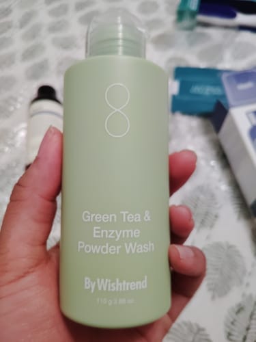 Customer photo review of Green Tea (Matcha) & Enzyme Powder Wash