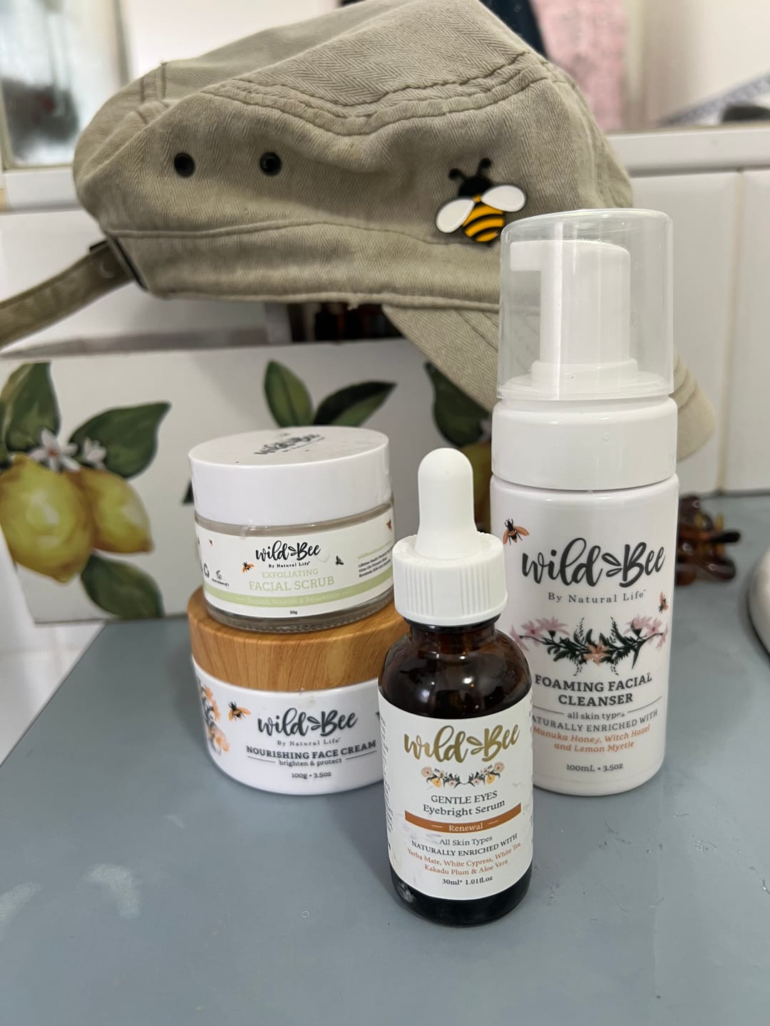Customer photo review of Wild Bee Foaming Facial Cleanser