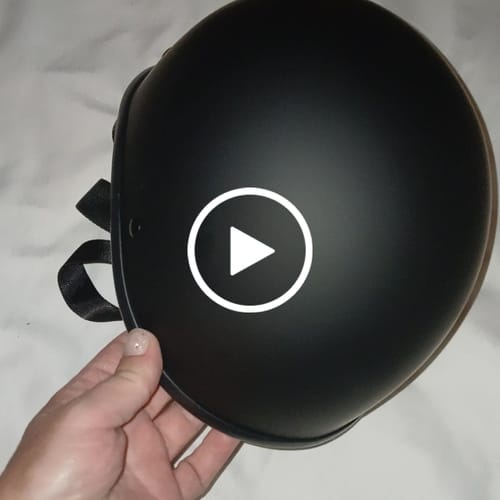 Customer video review of New- Polo Switchback DOT Reversible Helmet Flat & Gloss Black