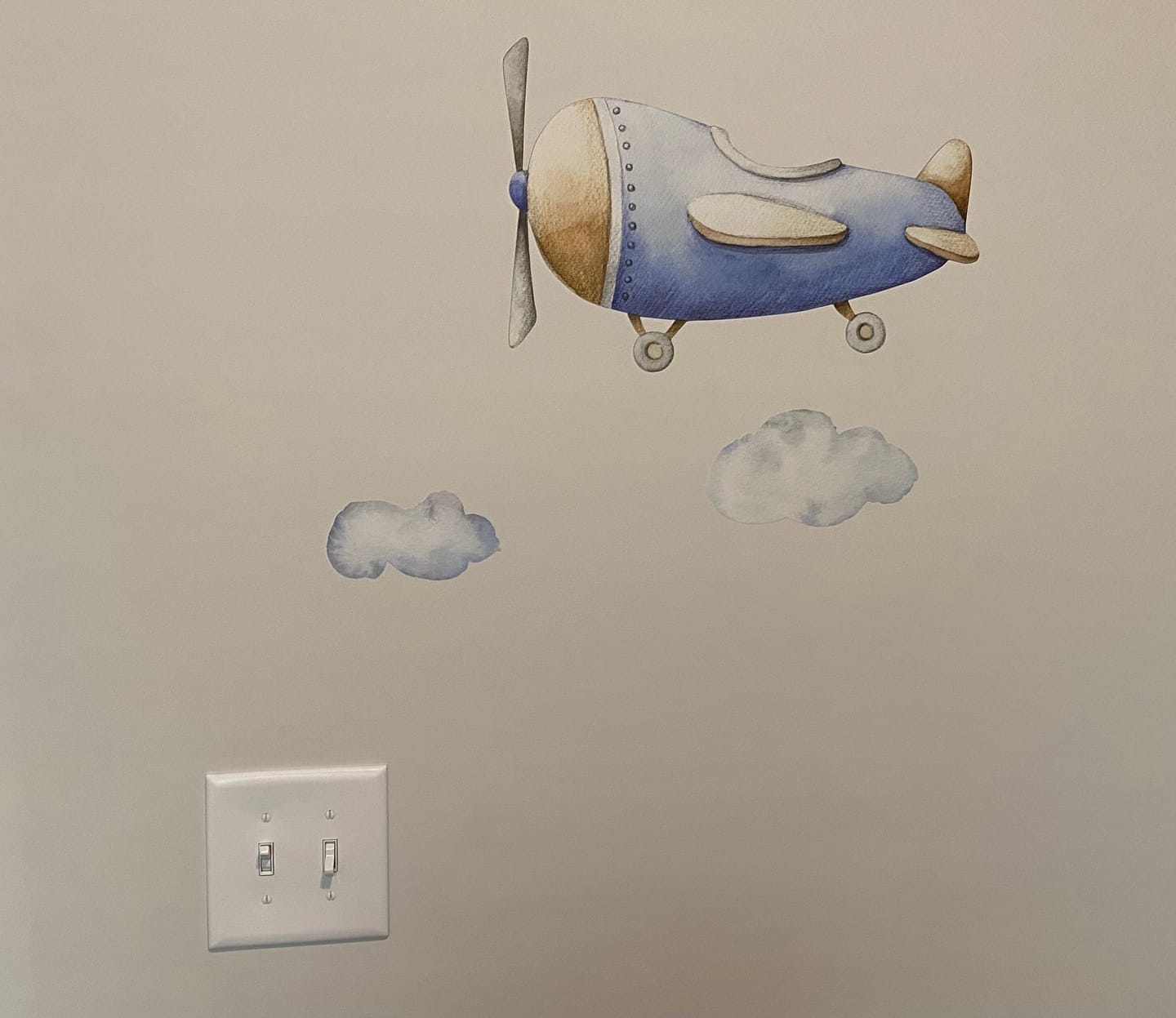 Customer photo review of Airplanes personalized baby boy blanket