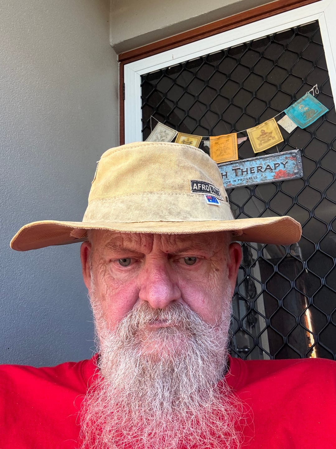 Customer photo review of Bucket Hat, Sand