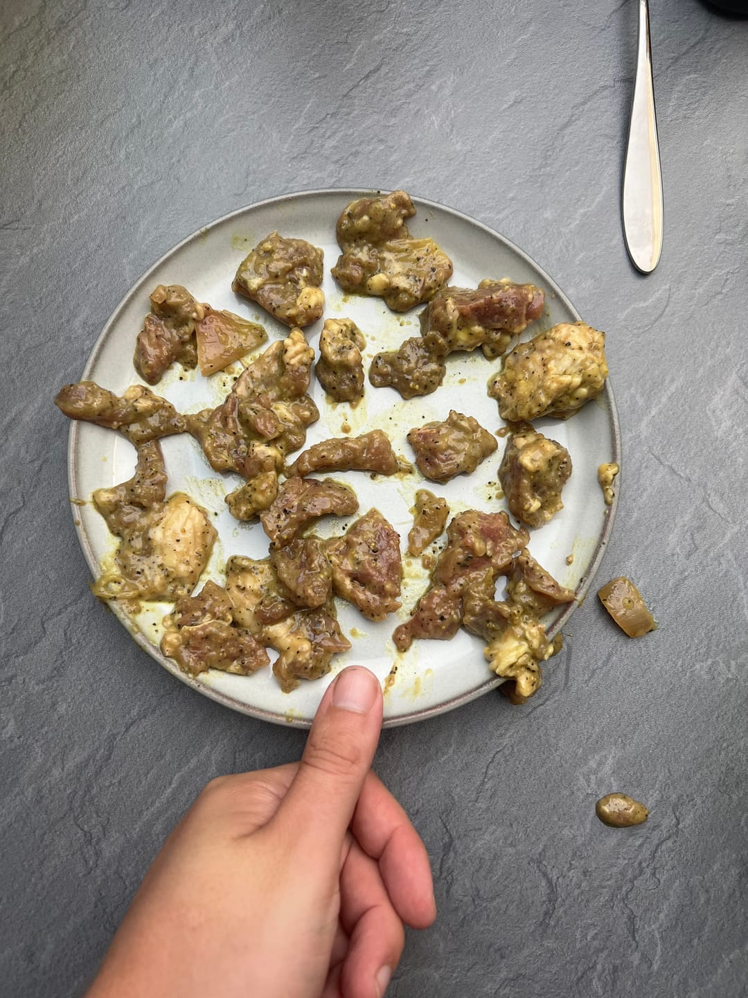 Customer photo review of Lamm-Schaschlik Knoblauch-Pfeffer – würzig mariniert aus der Keule | mySchaschlik